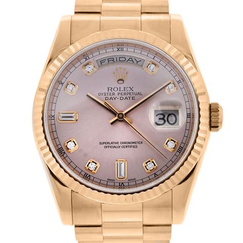 rose gold pink rolex